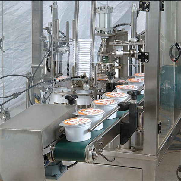 Máquina de enchimento automática de copos de sorvete