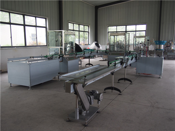 Linha automática de enchimento e nivelamento de xampu