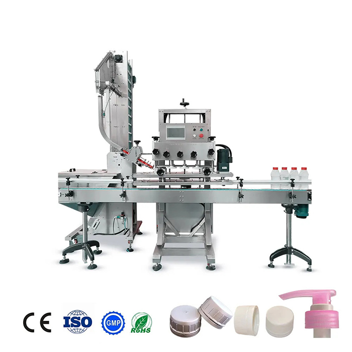 Máquina tampando de garrafa de vidro automática completa para o champô