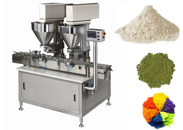 Máquina de enchimento automática do pó de 2 cabeças