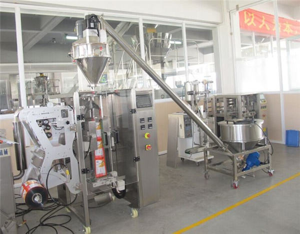 Pó de elevação e máquina de enchimento automática de sacos de pó