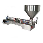 Máquina de enchimento de molho grosso de pistão semiautomático
